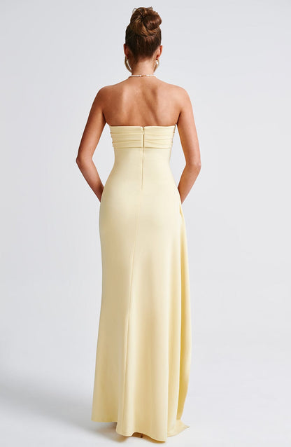 Zafira Maxi Dress Lemon