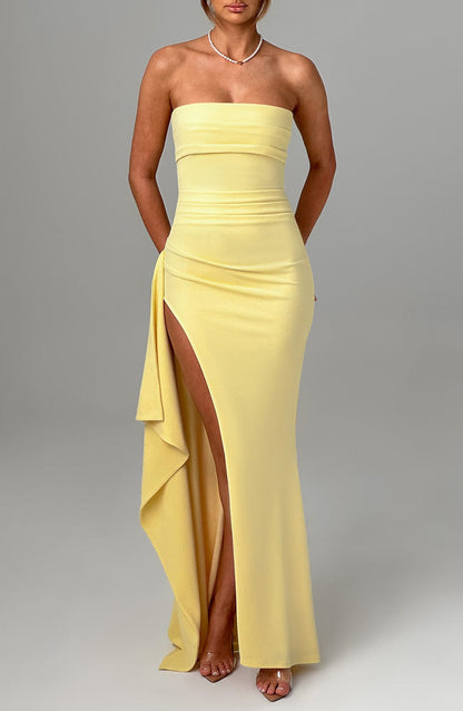 Zafira Maxi Dress Lemon