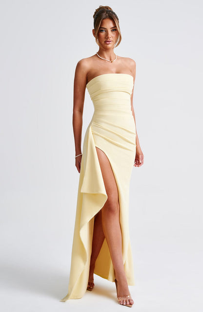 Zafira Maxi Dress Lemon