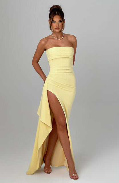 Zafira Maxi Dress Lemon